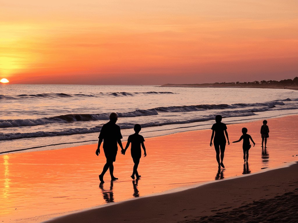 Coastal Connections at sunset