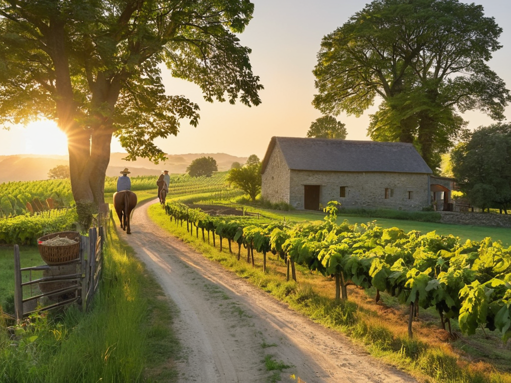 Agrotourism 2.0 rural landscape scene