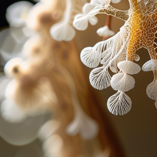 Fungal Mycelium Sound Absorption a Gentle Symphony