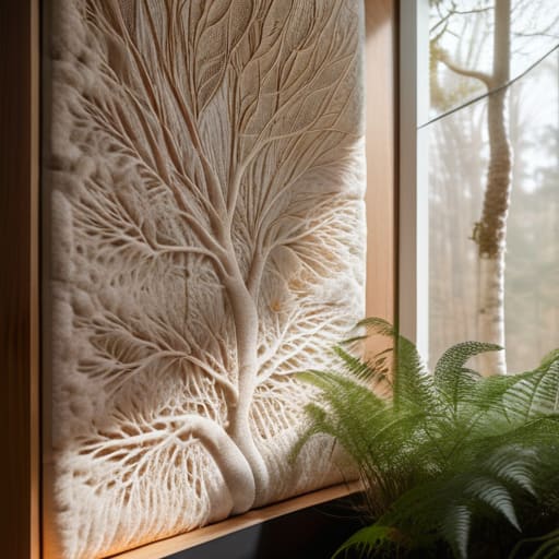 Folding Joy into Every Corner mycelium panels.