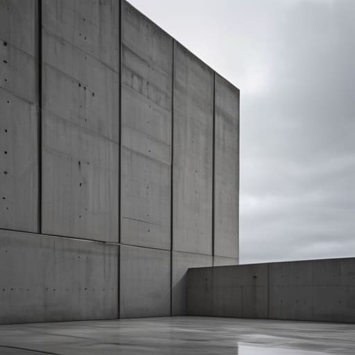 Modern Brutalist Web Design aesthetic photograph.