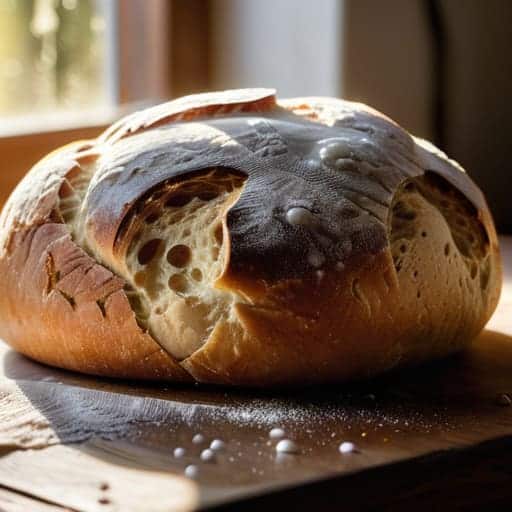 Crafting sourdough from wild yeast bread.