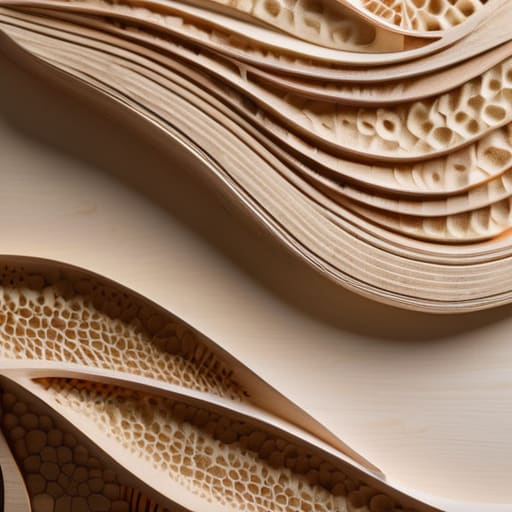 Mycelium-grown acoustic panels for soundproofing.