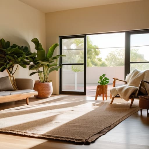 How sunlight affects mood in living areas.
